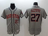 Houston Astros #27 Jose Altuve Gray 2016 Flexbase Collection Stitched Jersey,baseball caps,new era cap wholesale,wholesale hats